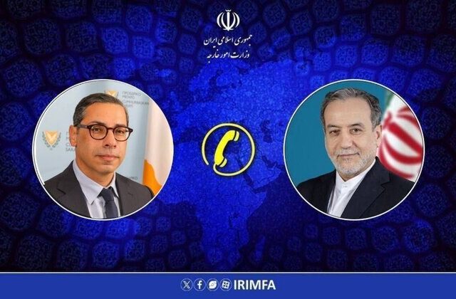 تماس تلفنی وزیر خارجه قبرس با عراقچی