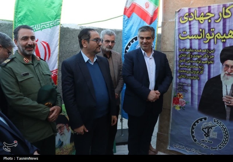 افتتاح منزل محرومین با مشارکت بسیج سازندگی در خنداب+عکس