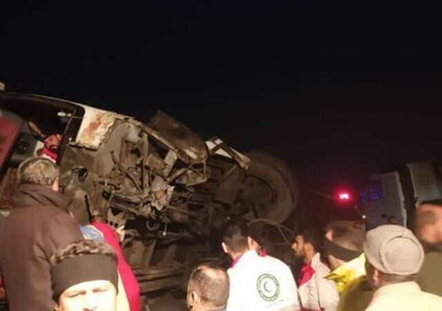 واژگونی خونین یک اتوبوس در جاده گرمسار/ ۲۵ نفر مجروح شدند