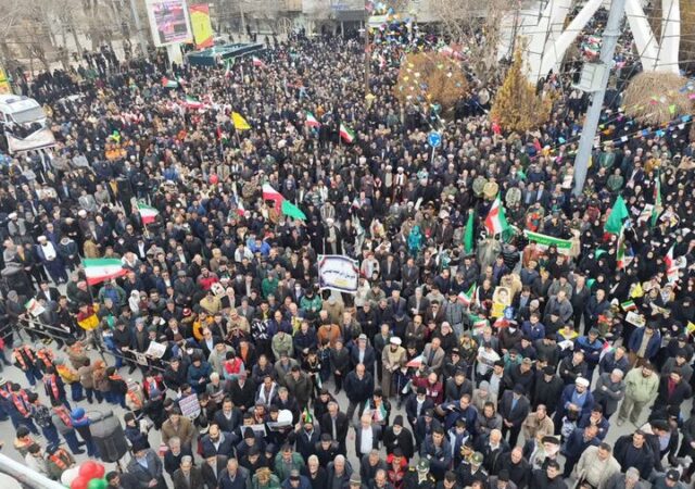 «۲۲بهمن» قرار سالانه ملت؛ لرستان خروشید و جاری شد