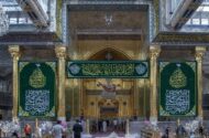 آذین بندی حرم امام حسین(ع) در سالروز ولادت امام رضا(ع)+تصاویر