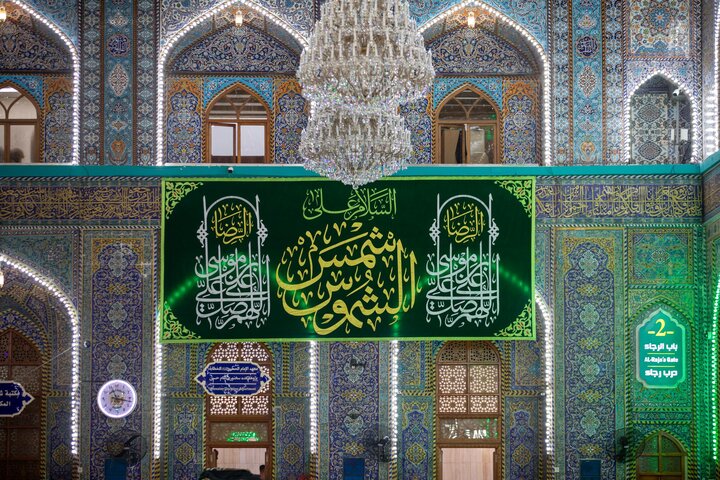 آذین بندی حرم امام حسین(ع) در سالروز ولادت امام رضا(ع)+تصاویر