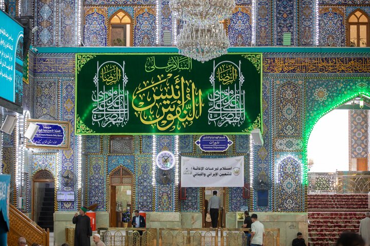 آذین بندی حرم امام حسین(ع) در سالروز ولادت امام رضا(ع)+تصاویر