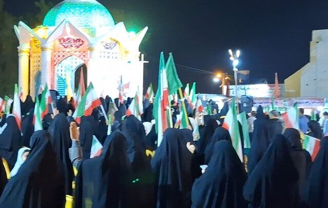 اجتماع شبانه مردمی در گناوه