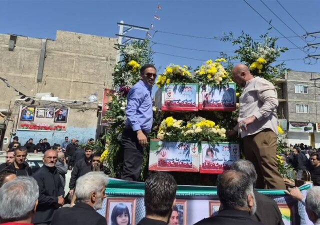 تشییع باشکوه شهدای جنایت آمریکایی ـ صهیونی در شهر گلستان+تصاویر