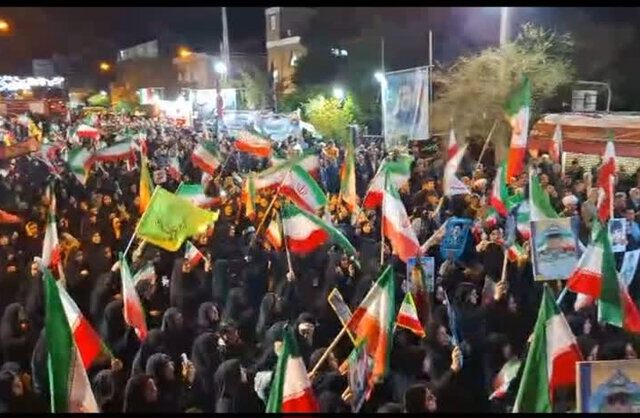 حضور حماسی مردم نورآباد در پنجاه و چهارمین شب اتحاد