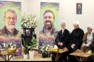 دیدار آیت‌الله اعرافی با خانواده شهید لاریجانی+ عکس