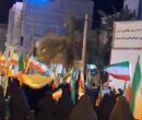 راهپیمایی شبانه مردم در گناوه راهپیمایی شبانه مردم در گناوه