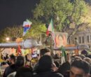 شور و شعف مردم تبریز با مشاهده پهپاد ۱۳۶ در تجمع میدان ساعت شور و شعف مردم تبریز با مشاهده پهپاد ۱۳۶ در تجمع میدان ساعت
