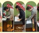 ابراز همدردی مدیر بازار کن و جمعی از مدیران سینمایی خارجی با کودکان میناب