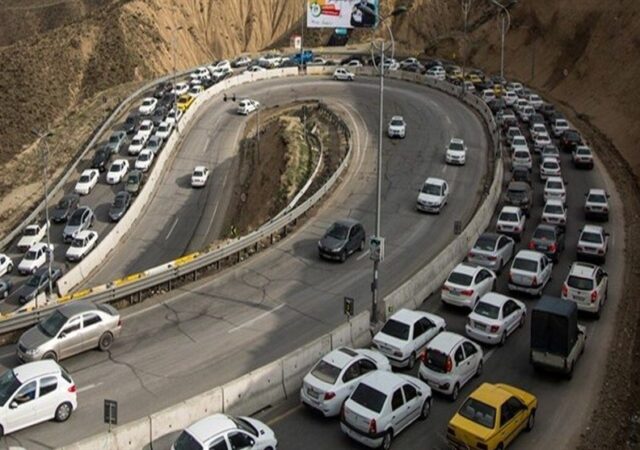 ترافیک نیمه‌سنگین در جاده‌های مازندران