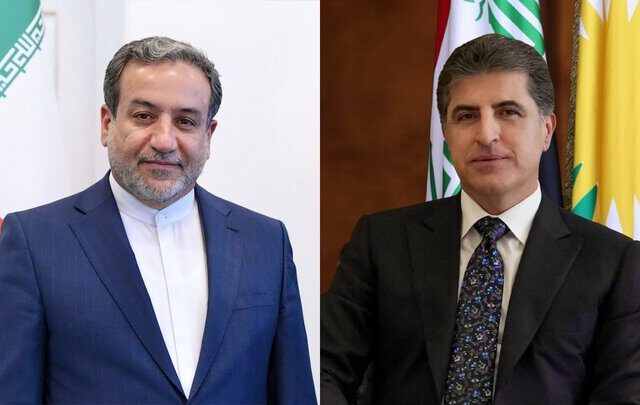 تماس تلفنی وزیر امور خارجه با رئیس اقلیم کردستان عراق