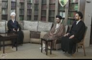 حضور آیت الله اعرافی در منزل وزیر شهید اطلاعات