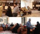 دیدار امیر دریادار سیاری با خانواده شهیدان نصیرزاده و دره باغی