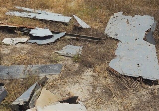 لاشه پهپاد جاسوسی اسرائیل در هرمزگان کشف شد