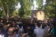 آئین وداع با پیکر هنرمند عرصه موسیقی لرستان برگزار شد