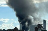 آتش‌سوزی گسترده در جنوب لندن/ ۱۰۰ آتش‌نشان به محل حادثه اعزام شدند