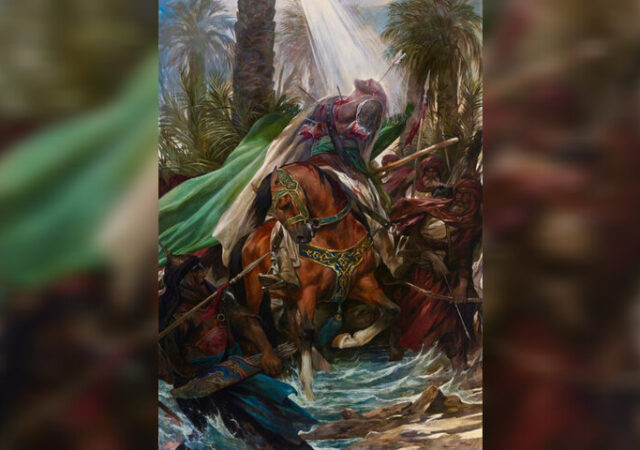 «آهن و آفتاب» روح‌الامین منتشر شد؛ نقشی از صحنه شهادت حضرت ابوالفضل(ع)