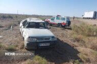 امدادرسانی به ۲ سانحه رانندگی محور میامی-سبزوار؛ یک نفر جان باخت