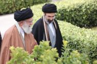 تصویری متفاوت از آیت‌الله سیدمجتبی خامنه‌ای و رهبر شهید در لبنان