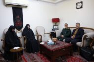 دیدار معاون هماهنگ‌کننده نیروی زمینی سپاه باخانواده شهید ابراهیم‌زاده