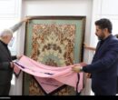 رونمایی از نخستین قرآن معرق چرمی جهان در زنجان رونمایی از نخستین قرآن معرق چرمی جهان در زنجان