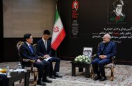 دیدار رئیس مجلس با هیئت عالی‌رتبه کنگره خلق چین