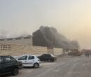 پایان ۴ ساعت عملیات نفسگیر برای مهار آتشسوزی واحد تولیدی آرانوبیدگل پایان ۴ ساعت عملیات نفسگیر برای مهار آتشسوزی واحد تولیدی آرانوبیدگل