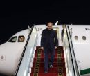 رئیس مجلس و هیئت پارلمانی همراه وارد تهران شدند