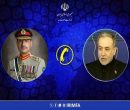 گفتگوی تلفنی وزیر امور خارجه کشورمان و فرمانده ارتش پاکستان