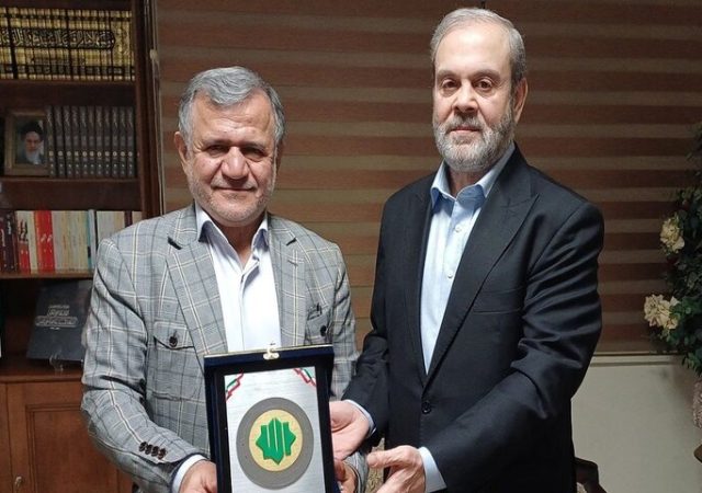 دیدار دبیرکل حزب موتلفه‌اسلامی با رئیس دفتر حزب‌الله لبنان در تهران