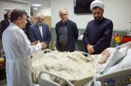 عیادت پزشکیان از حضرت آیت‌الله‌العظمی نوری همدانی